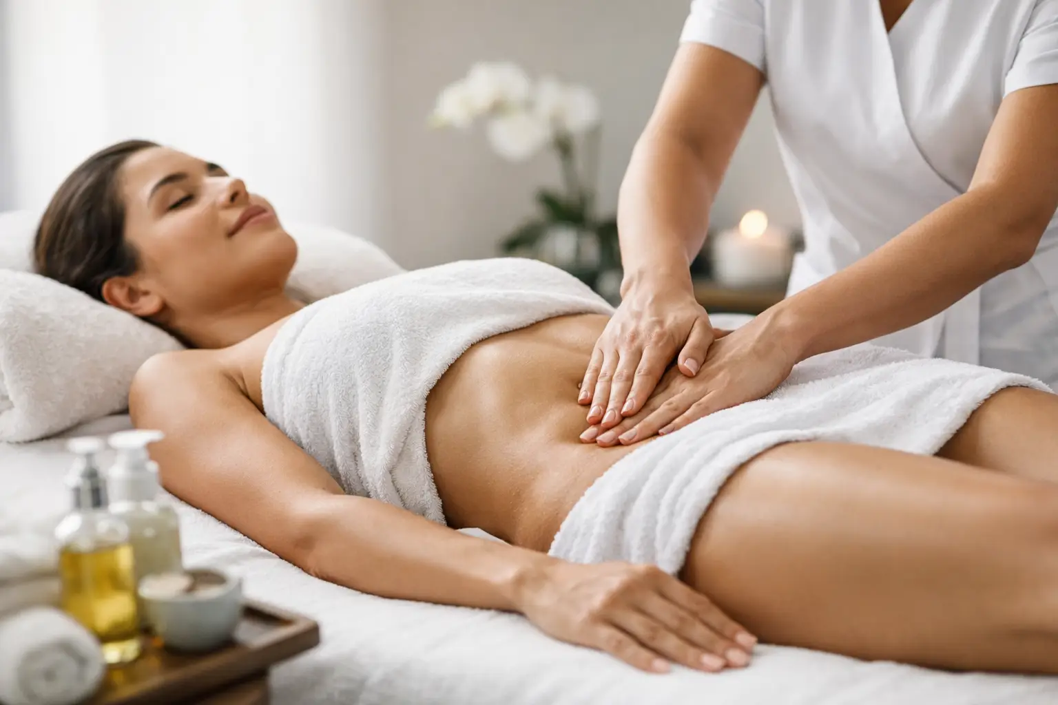 Therapist applying the Renata França method